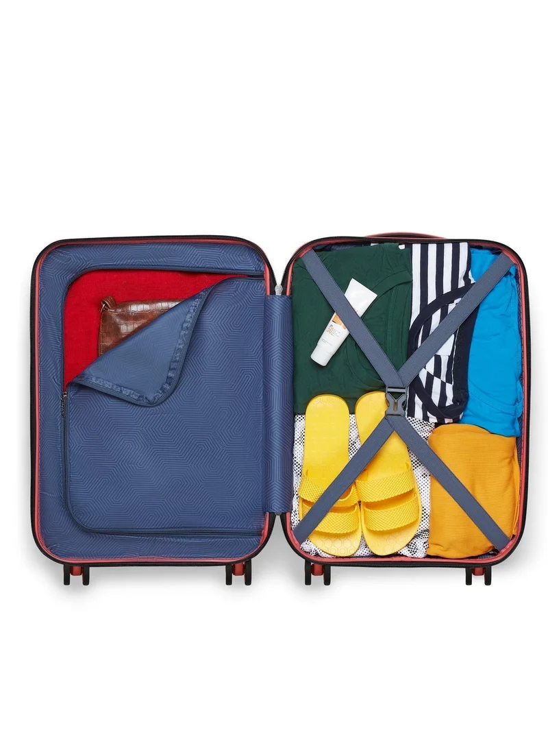 AMERICAN TOURISTER 55 cm / 20 inch Ellipso Suitcase, Cabin Size 55 cm / 20 inch, 4 Spinner Wheels, Hard Top, Polypropylene, Lightweight|Scratch Resistant Texture|TSA Lock - 3 Years International Warranty  | Best Price UAE